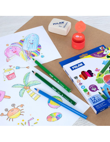 PINTURA MILAN MAXI 12 COLORES