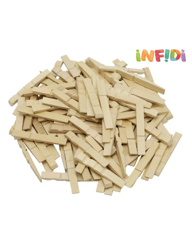 MITADES PINZAS MADERA 500 uds.