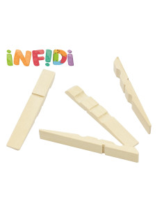 MITADES PINZAS MADERA 500 uds. 2