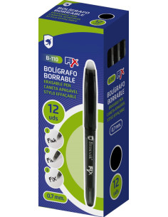 BOLÍGRAFO BORRABLE FIX NEGRO 2