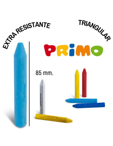 CERAS TRIANGULARES PRIMO 12 COLORES