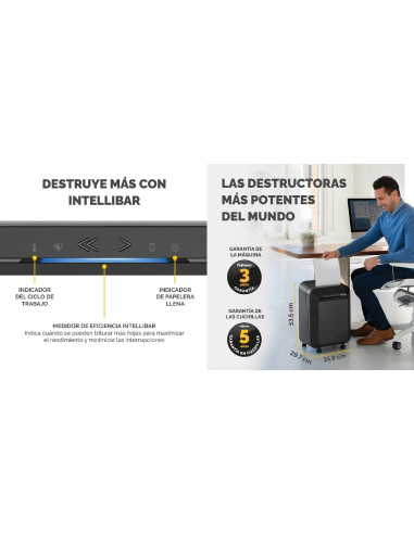 DESTRUCTORA FELLOWES LX211 NEGRA