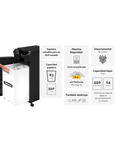 DESTRUCTORA FELLOWES AUTOMAX 550C