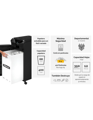 DESTRUCTORA FELLOWES AUTOMAX 350C