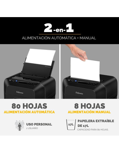 DESTRUCTORA FELLOWES AutoMax 80M