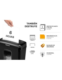 DESTRUCTORA FELLOWES 6M 2