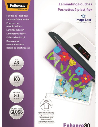 FUNDAS PLASTIFICAR 80 MICRAS A3...