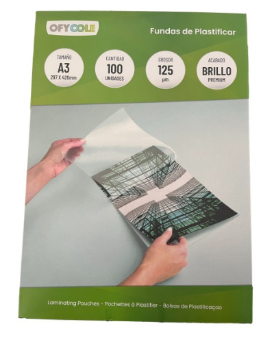 FUNDA PLASTIFICAR A3 125 micras