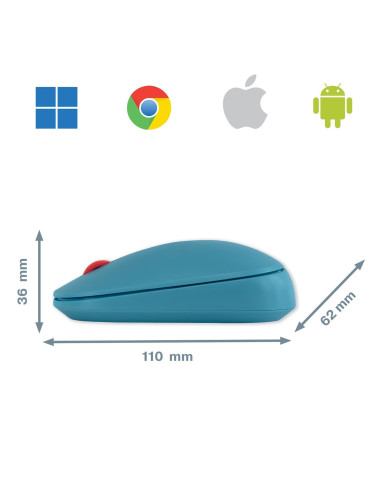 RATÓN INALÁMBRICO LEITZ COSY AZUL