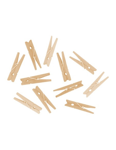 PINZAS DE MADERA 48 x 7 mm. 48 Uds.