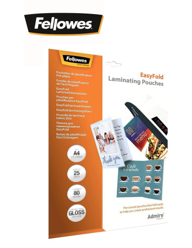 FUNDAS PLASTIFICAR EasyFold 80 MICRAS...