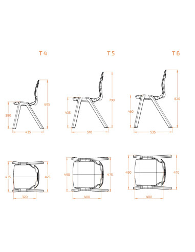 SILLA INA TALLA 5 TERRACOTA CLARO