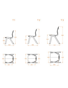 SILLA INA TALLA 1 TERRACOTA... 2