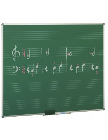 PIZARRA VOLTEABLE VERDE/ PENTAGRAMA...
