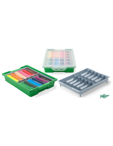 CUBETA CON TAPA VERDE FAIBO