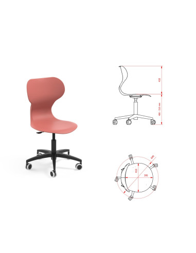 SILLA MIA BIG LIFT ROJO TERRACOTA