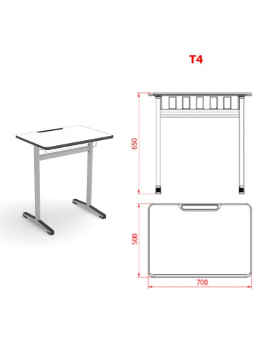 PUPITRE ESCOLAR NAXEL TALLA 4