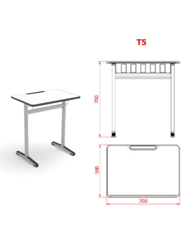 PUPITRE ESCOLAR NAXEL TALLA 5