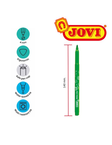 ROTULADOR JOVI 12 colores SURTIDOS