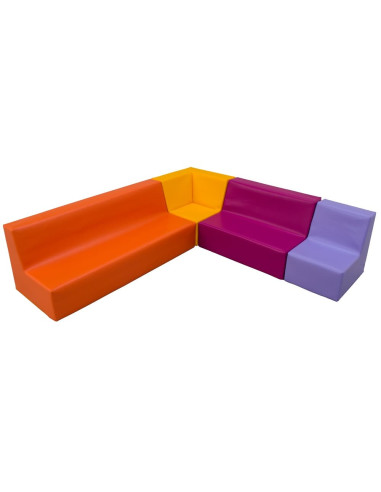 CONJUNTO SOFÁS CON RINCONERA 140 x...