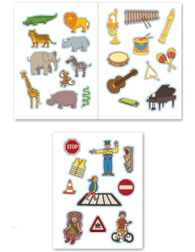 GOMETTES TEMÁTICOS ANIMAMES TRANSPORTES