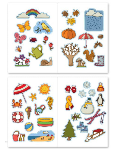 GOMETTES TEMÁTICOS ESTACIONES AÑO