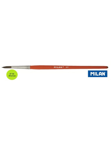 PINCEL ESCOLAR MILAN nº 14 Blíster 6 uds