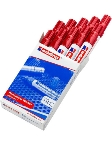 ROTULADOR EDDING nº 1 ROJO Unidad