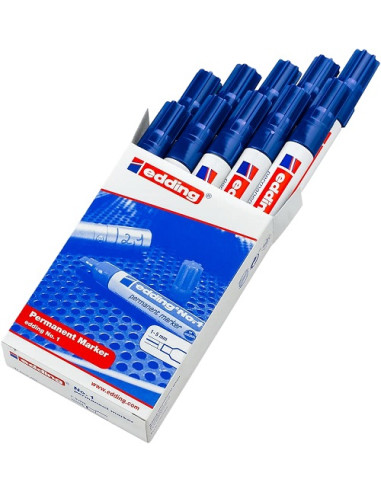 ROTULADOR EDDING nº 1 AZUL Unidad