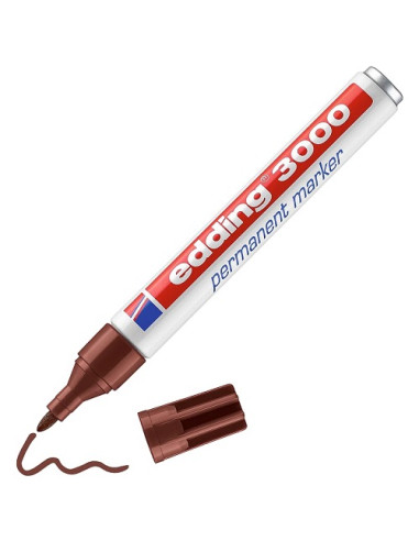 ROTULADOR EDDING 3000 MARRÓN Unidad