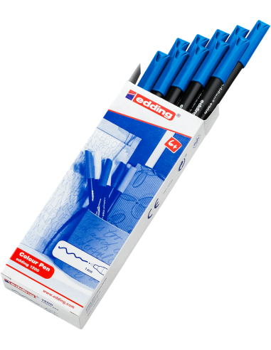 ROTULADOR EDDING 1200 AZUL CLARO Caja...