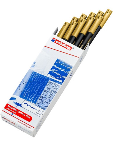 ROTULADOR EDDING 1200 ORO METALICO...