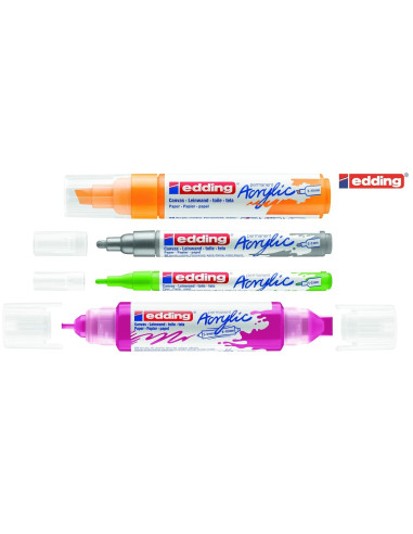SET 12 ROTULADORES EDDING ACRILICOS