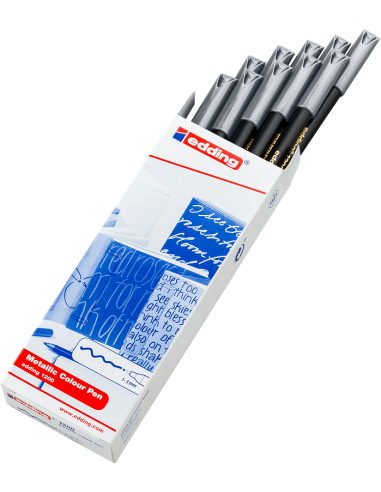 ROTULADOR EDDING 1200 PLATA METALICO...