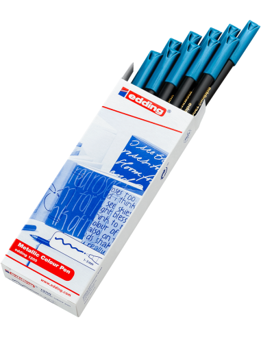 ROTULADOR EDDING 1200 AZUL METALICO...