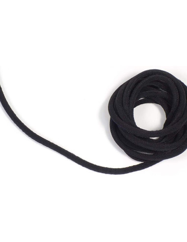 CORDÓN ELASTICO NEGRO 25 m.