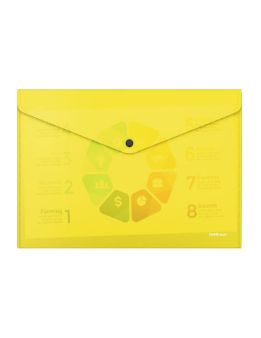 SOBRE BROCHE A4 AMARILLO NEON 12 Uds.