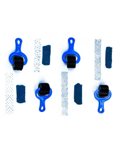 RODILLOS FORMAS BLUE 4 uds