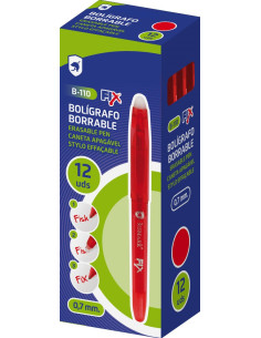 BOLÍGRAFO BORRABLE FIX ROJO 2