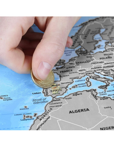 MAPAMUNDI RASCAR BANDERAS 82x59 cm.