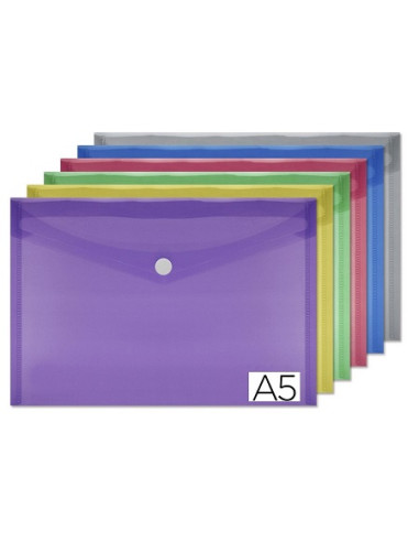 SOBRE CON BROCHE A5 10 ud Colores...