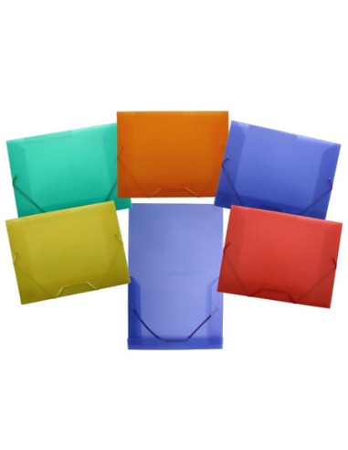 CARPETA DE GOMAS PP A4 6 colores...