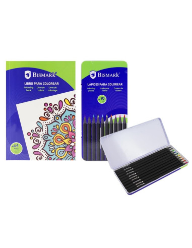 SET MANDALAS CON LIBRO Y LAPICES DE...