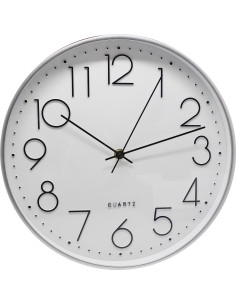 RELOJ DE PARED 30 cm Plata