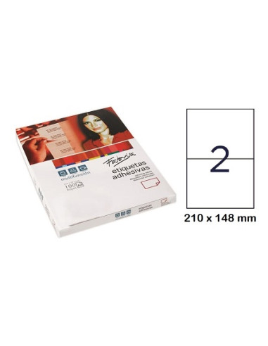 ETIQUETAS A4 BLANCAS 210x148 mm