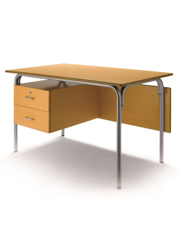 MESA PROFESOR 120x70x75 cm. GRIS/HAYA