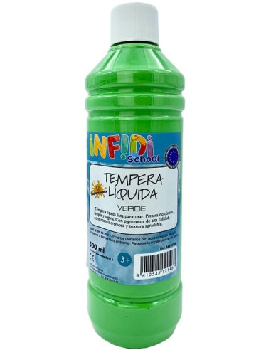 TEMPERA LIQUIDA INFIDI 500 ml VERDE