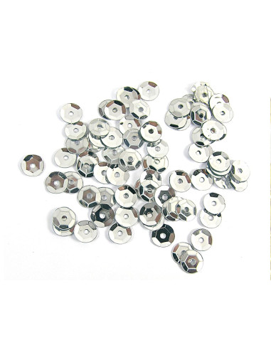 LENTEJUELAS PLATA 7 mm. 35 g.