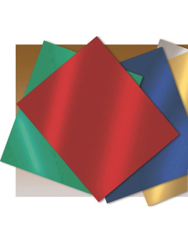 CARTULINA METALIZADA AZUL 10 hojas