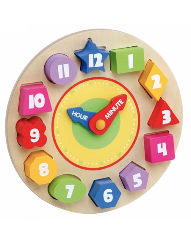 RELOJ PUZZLE MADERA MOLTO